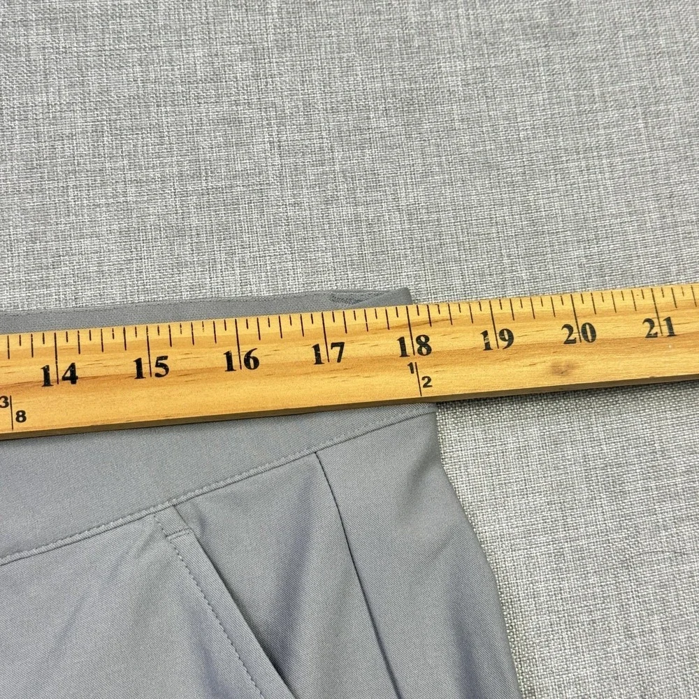 Adidas Golf MOD Chino Pants Mens 36x35 Gray Polyester Spandex Stretch Flat Front